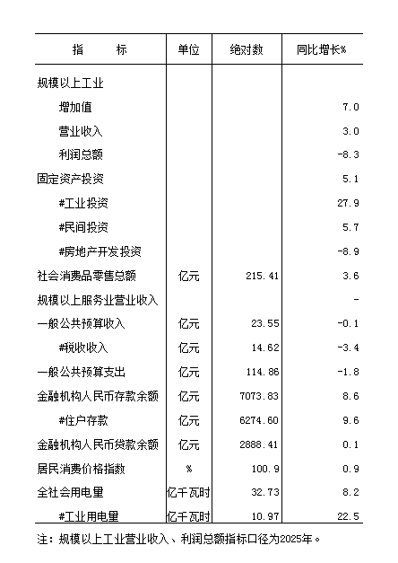 2026年元-2月全市核心数据